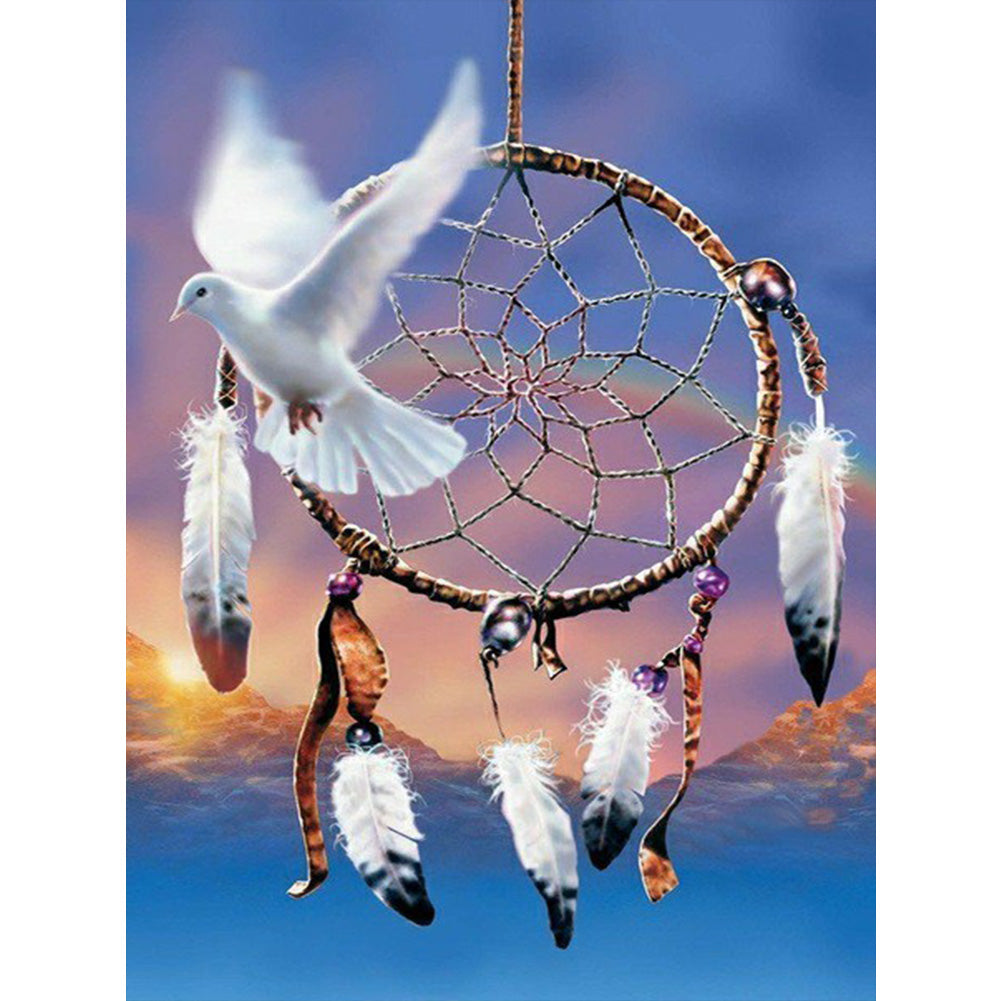 Dreamcatcher - Full Round Drill Diamond Painting 30*40CM