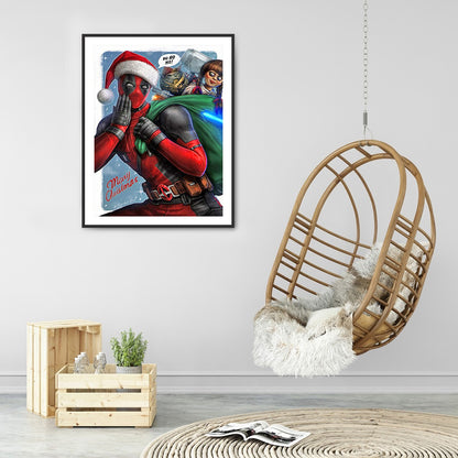 Deadpool - Full Round Drill Diamond Painting 30*40CM