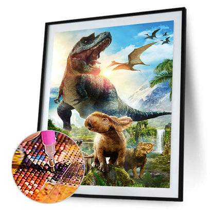 Dinosaur - Full Round Drill Diamond Painting 30*40CM