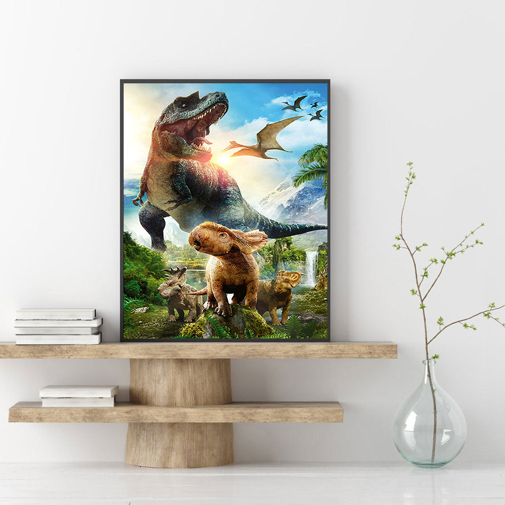 Dinosaur - Full Round Drill Diamond Painting 30*40CM