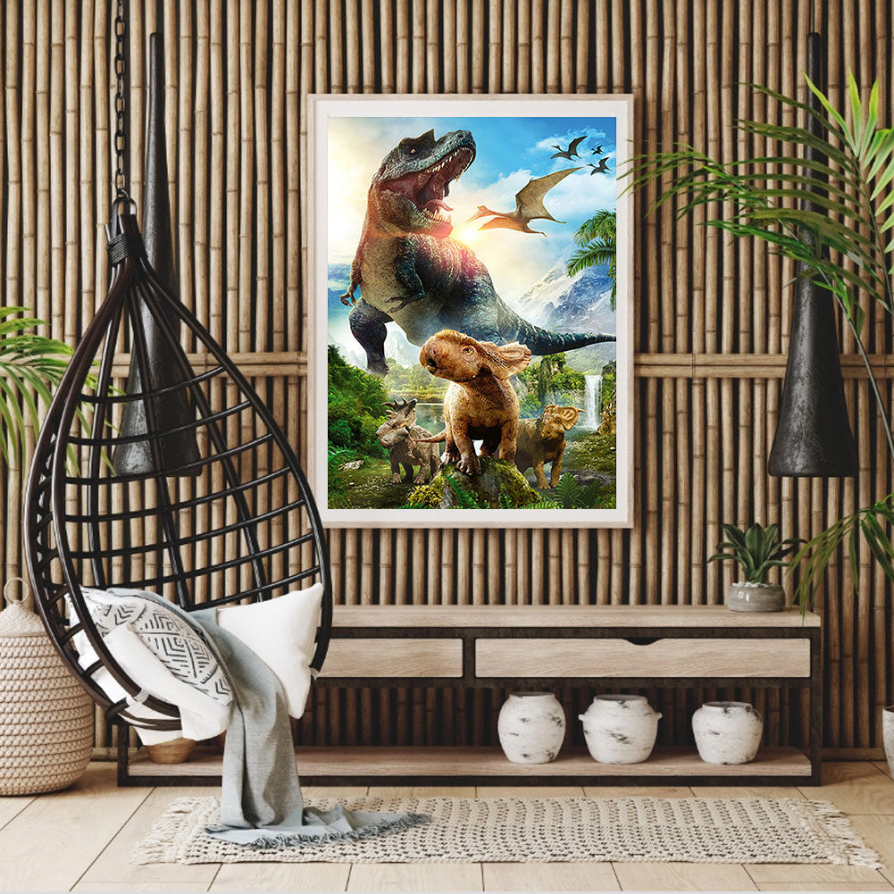 Dinosaur - Full Round Drill Diamond Painting 30*40CM