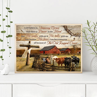 Farm Animals Calligraphy And Painting - Full Round Drill Diamond Painting 50*40CM
