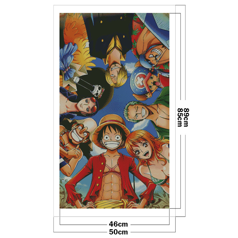 One Piece - 11CT Stamped Cross Stitch 75*48CM