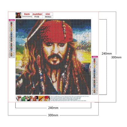 Pirates Of The Caribbean - Full Square Drill Diamond Painting 30*30CM