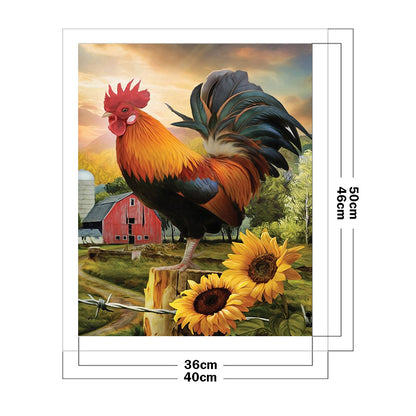 Golden Rooster Independence - 11CT Counted Cross Stitch 40*50CM