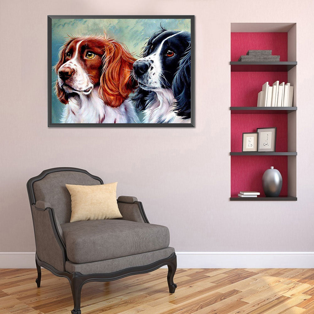 Dog - Full Round Drill Diamond Painting 40*30CM