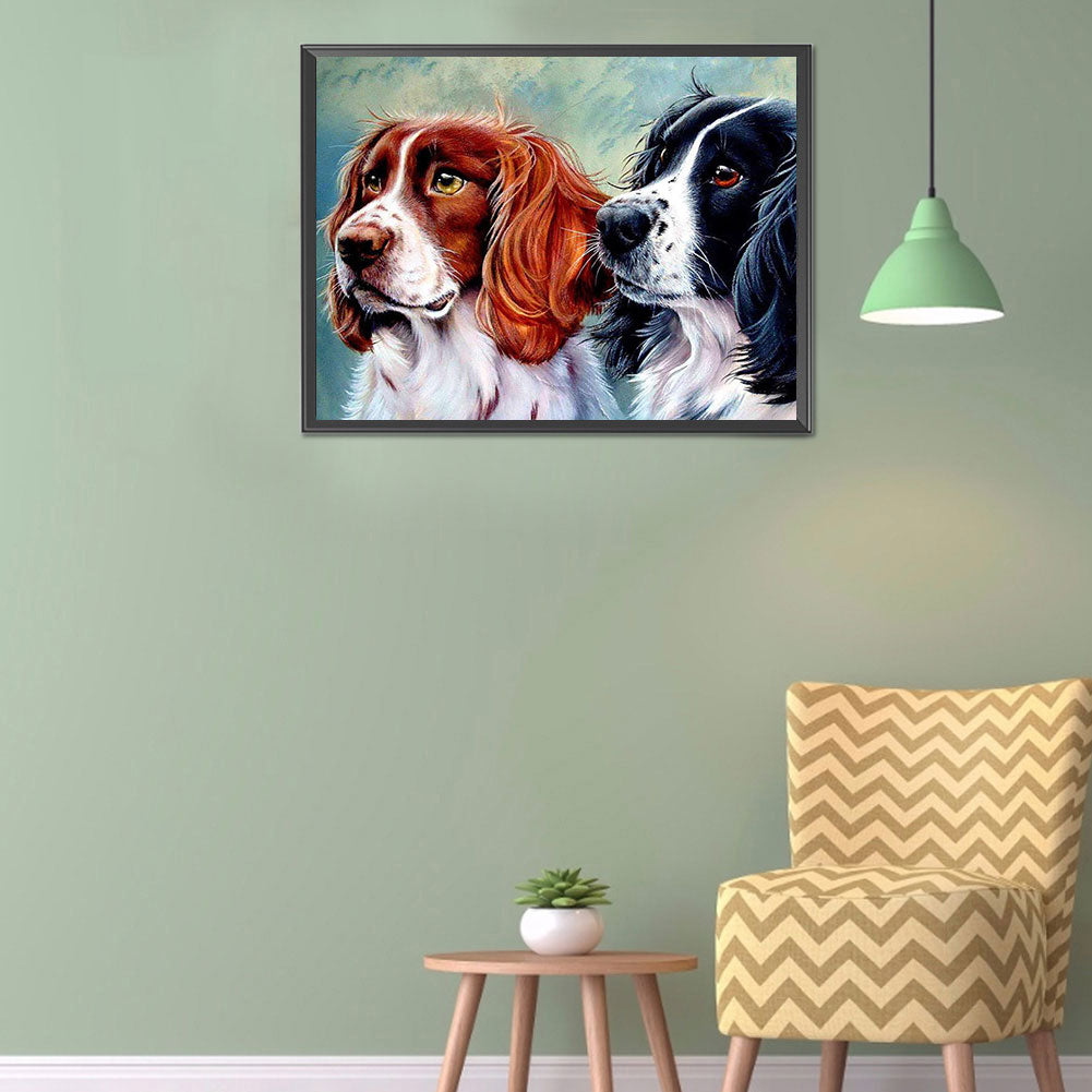 Dog - Full Round Drill Diamond Painting 40*30CM