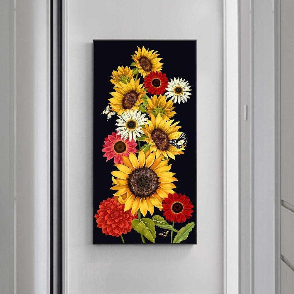 Sunflower - Full Round Drill Diamond Painting 30*60CM