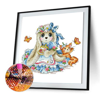 Rabbit - Full Square Drill Diamond Painting 30*40CM