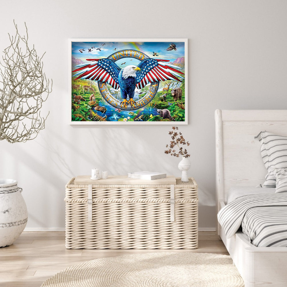 Eagle - Full Square Drill Diamond Painting 30*40CM