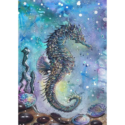 Hippocampus - Full Square Drill Diamond Painting 30*40CM