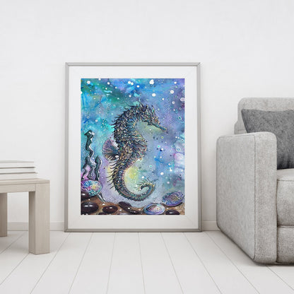 Hippocampus - Full Square Drill Diamond Painting 30*40CM