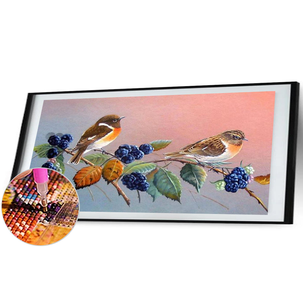 Flowers And Birds - Full Square Drill Diamond Painting 30*40CM