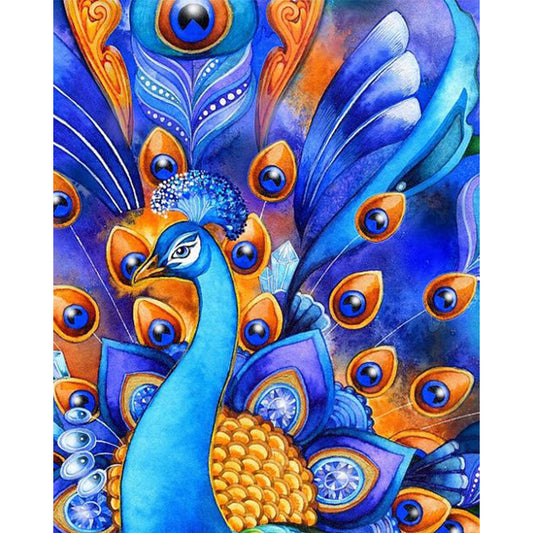 Peacock - Full Square Drill Diamond Painting 30*40CM