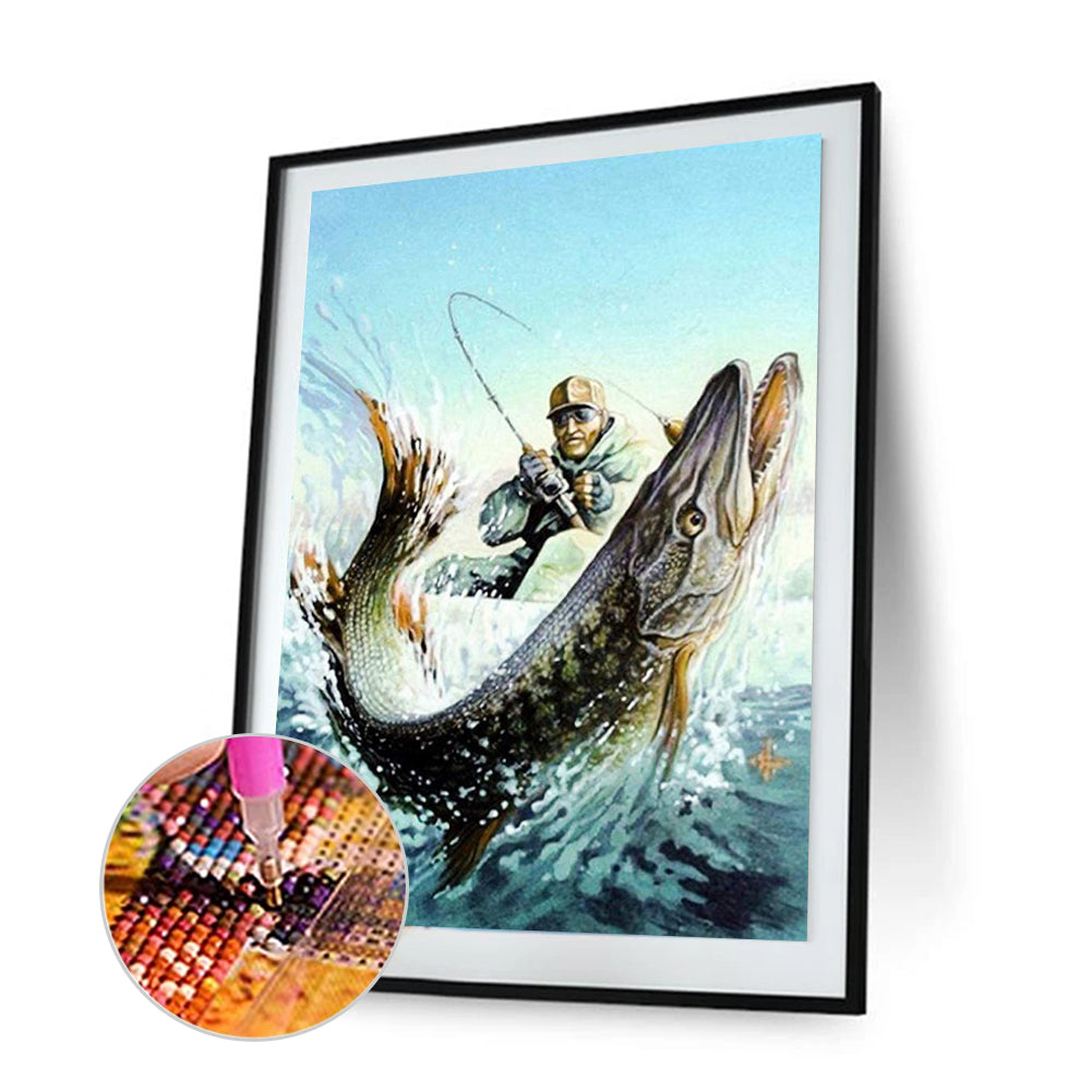 Fish - Full Square Drill Diamond Painting 30X40CM