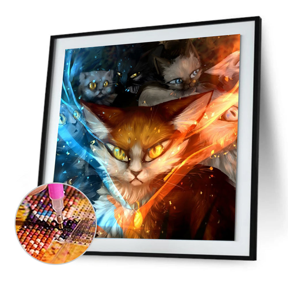 Cat - Full Square Drill Diamond Painting 30*40CM