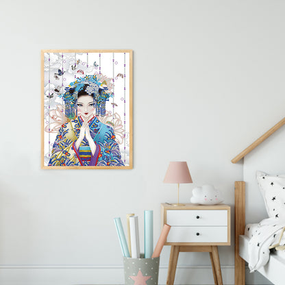 Geisha Girl - Special Shaped Drill Diamond Paiting 30*40CM