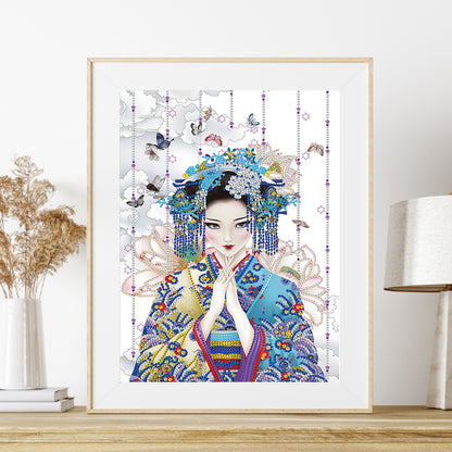 Geisha Girl - Special Shaped Drill Diamond Paiting 30*40CM
