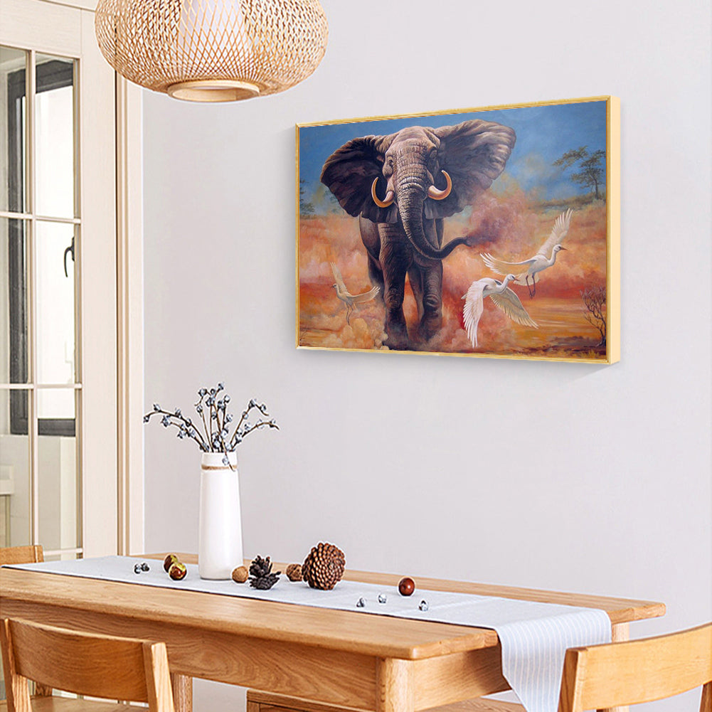 Elephant - Full Square Drill Diamond Painting 30X40CM