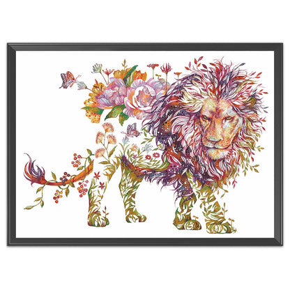 Lion - 11CT Stamped Cross Stitch 50*38CM