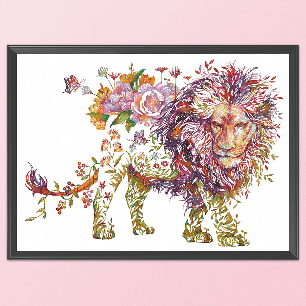 Lion - 11CT Stamped Cross Stitch 50*38CM