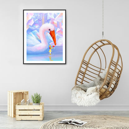 Swan - Full Round Drill Diamond Painting 30*40CM