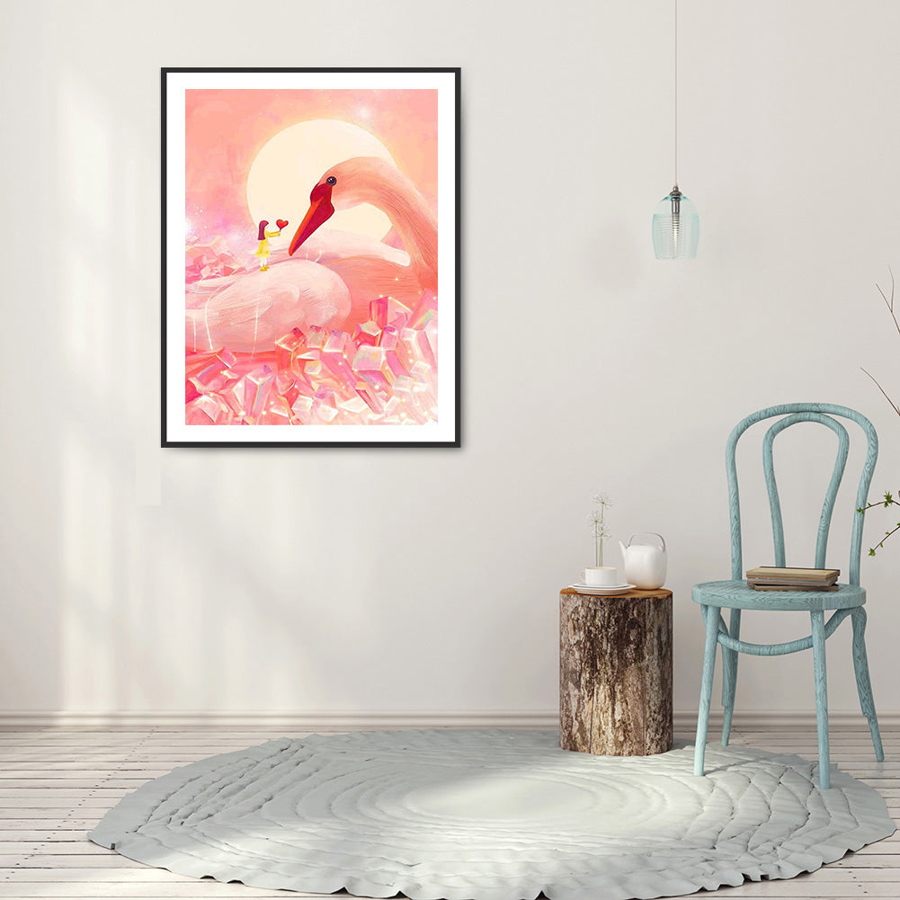 Swan - Full Round Drill Diamond Painting 30*40CM