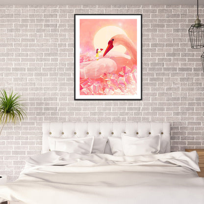 Swan - Full Round Drill Diamond Painting 30*40CM