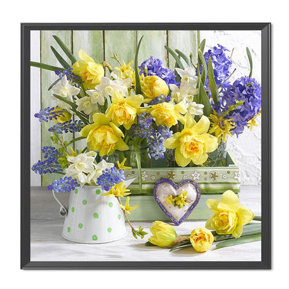 Daffodils - 11CT Stamped Cross Stitch 50*50CM