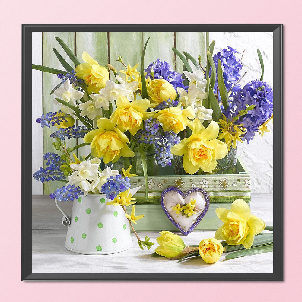 Daffodils - 11CT Stamped Cross Stitch 50*50CM