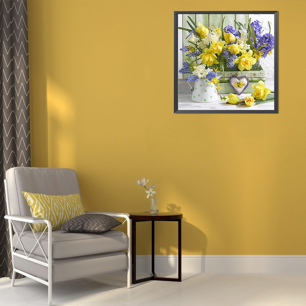 Daffodils - 11CT Stamped Cross Stitch 50*50CM