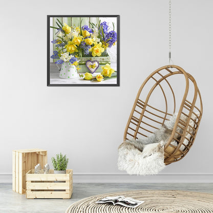 Daffodils - 11CT Stamped Cross Stitch 50*50CM