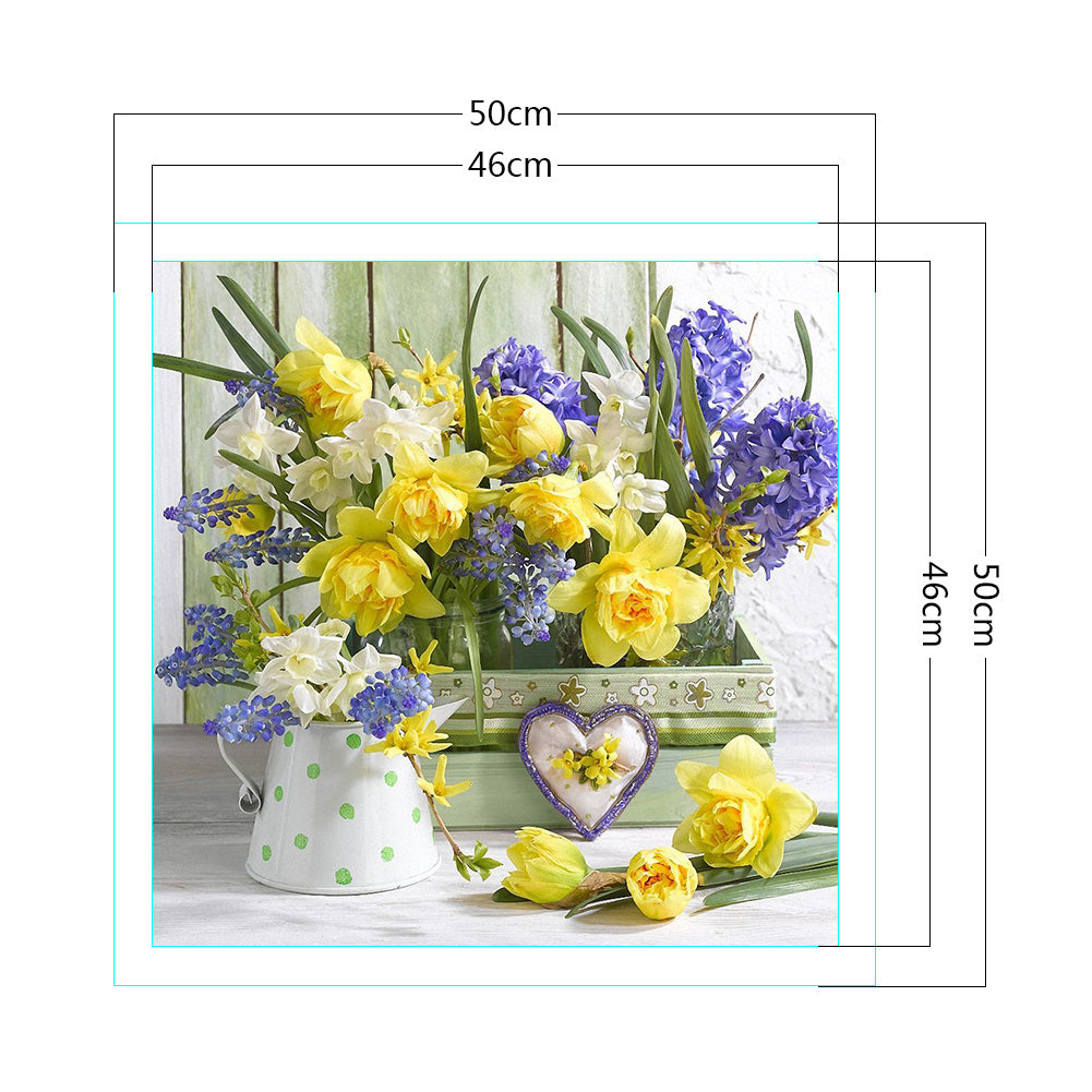 Daffodils - 11CT Stamped Cross Stitch 50*50CM