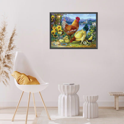 Rooster - 11CT Stamped Cross Stitch 50*40CM