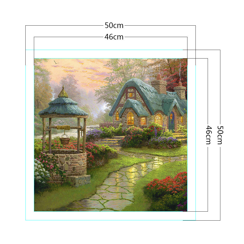 Country House - 11CT Stamped Cross Stitch 50*50CM