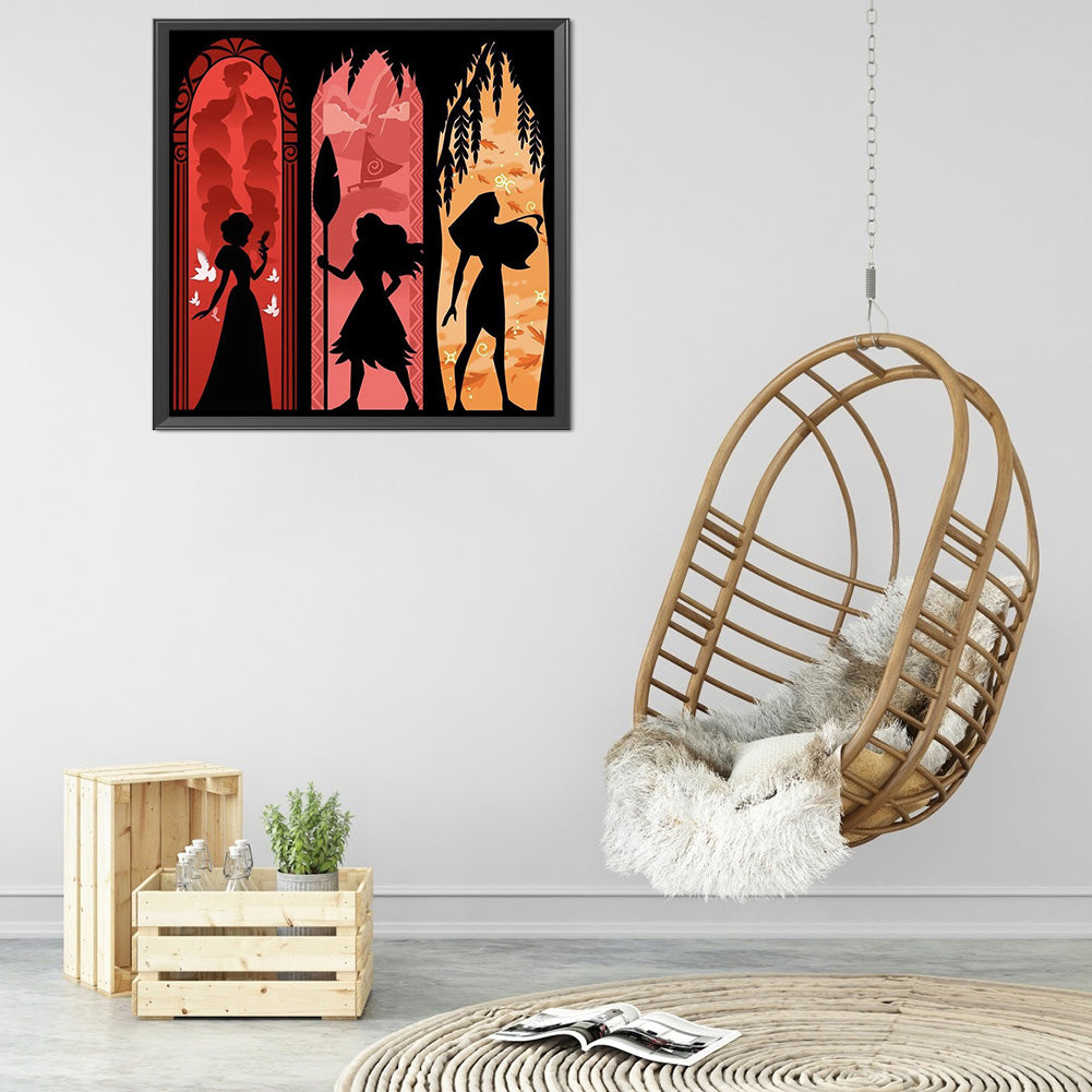 Silhouette - 11CT Stamped Cross Stitch 50*50CM