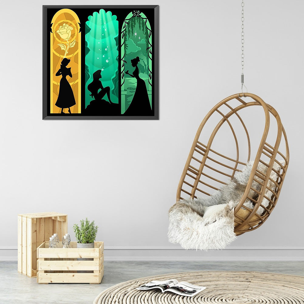 Silhouette - 11CT Stamped Cross Stitch 50*50CM