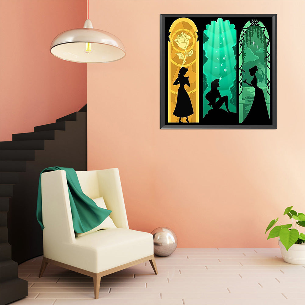 Silhouette - 11CT Stamped Cross Stitch 50*50CM