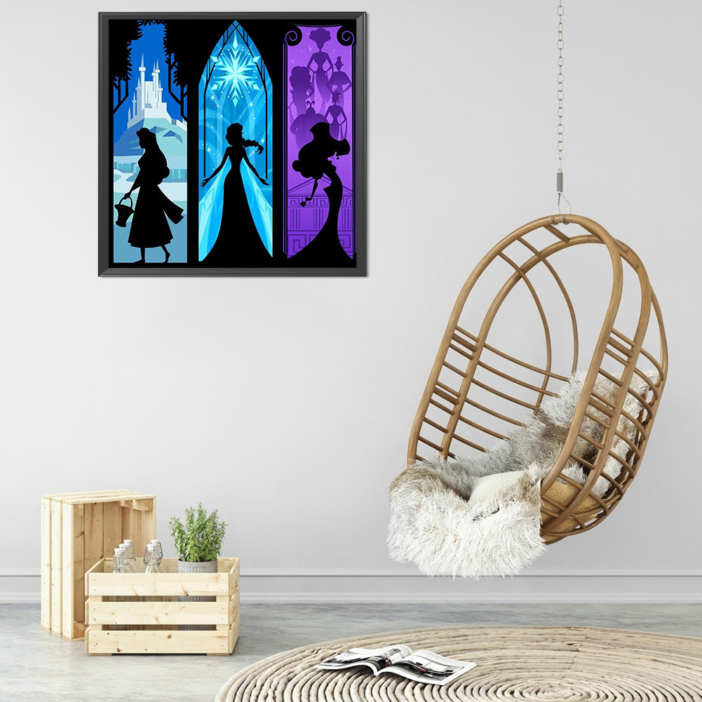 Silhouette - 11CT Stamped Cross Stitch 50*50CM