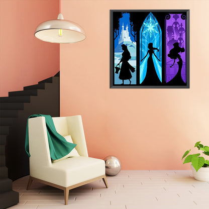 Silhouette - 11CT Stamped Cross Stitch 50*50CM