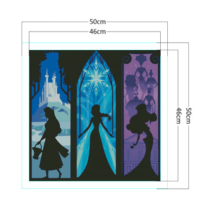 Silhouette - 11CT Stamped Cross Stitch 50*50CM