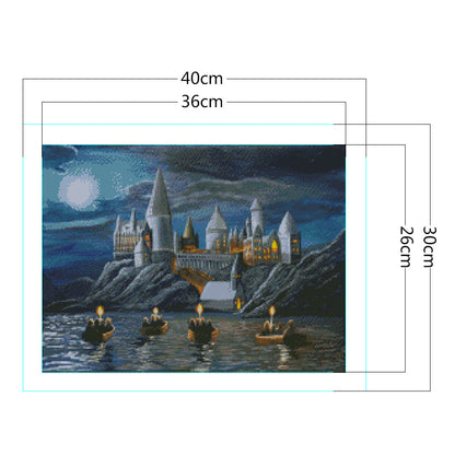 Harry Potter Academy - 11CT Stamped Cross Stitch 40*30CM