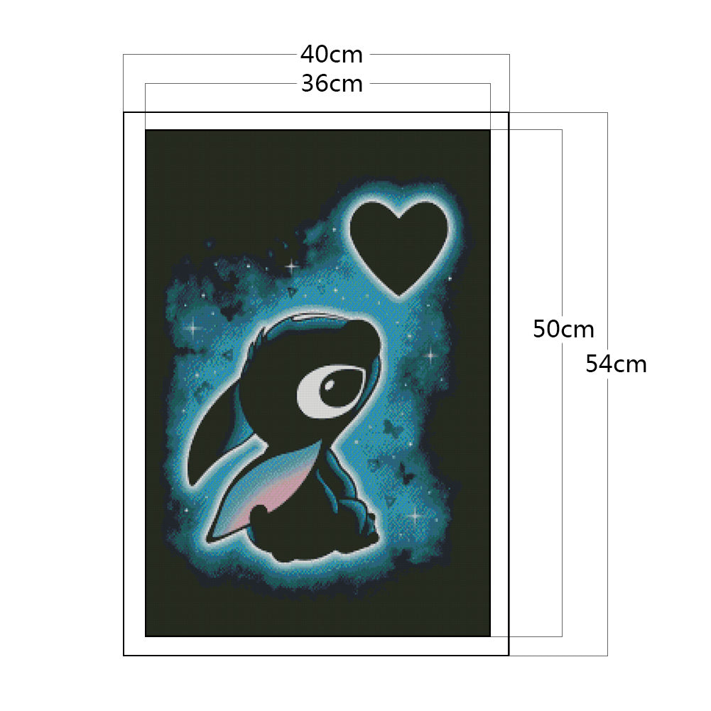 Silhouette - Stitch - 11CT Stamped Cross Stitch 40*54CM