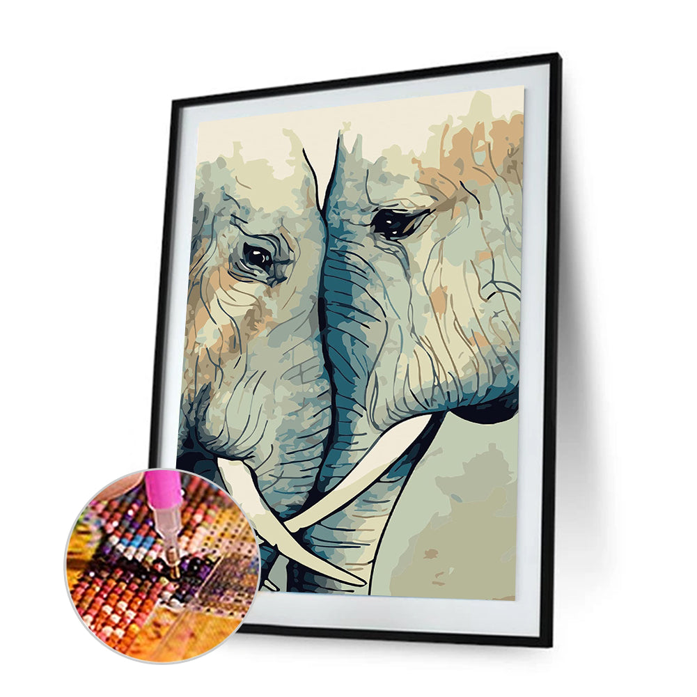 Elephant - Full Square Drill Diamond Painting 30X40CM