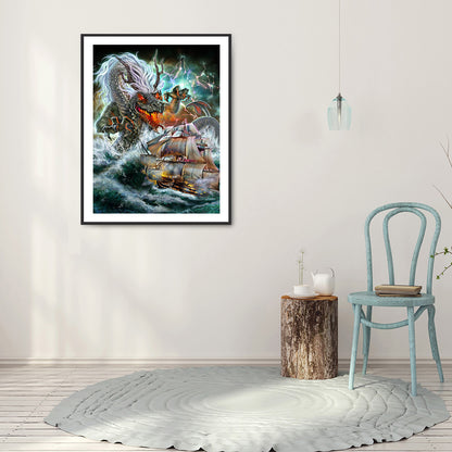 Dragon Siren - Full Round Drill Diamond Painting 30*40CM