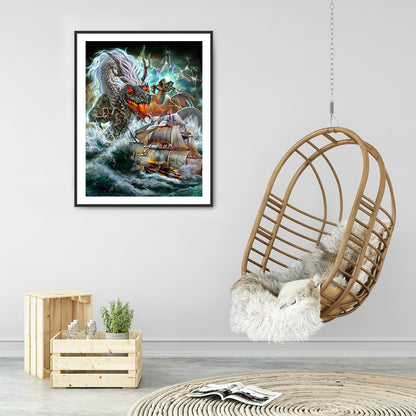 Dragon Siren - Full Round Drill Diamond Painting 30*40CM