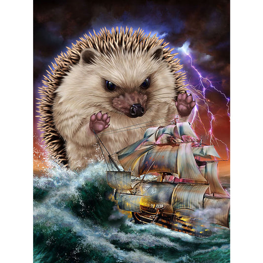 Hedgehog Siren - Full Round Drill Diamond Painting 30*40CM