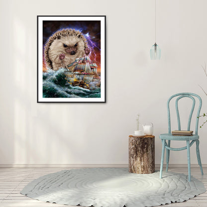 Hedgehog Siren - Full Round Drill Diamond Painting 30*40CM