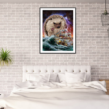 Hedgehog Siren - Full Round Drill Diamond Painting 30*40CM