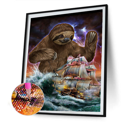 Sloth Siren - Full Round Drill Diamond Painting 30*40CM